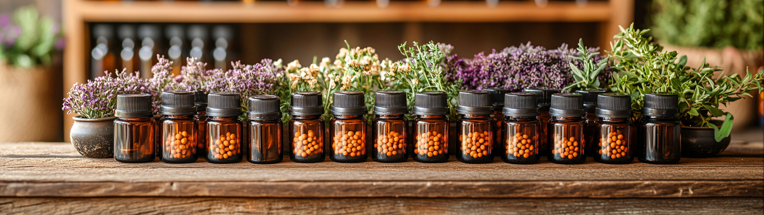 Natural Healing Vibes – Homeopathic Medicine Bottles Surrounded Natural Healing Vibes - Homeopathic Medicine Bottles Surrounded